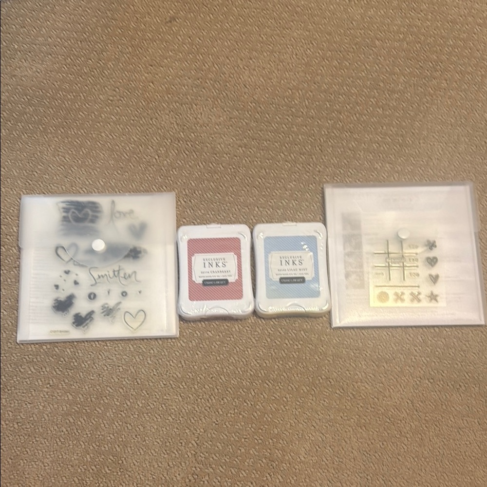 NWT Close to My Heart Exclusive Inks Stamp Pads and Stamp Sets